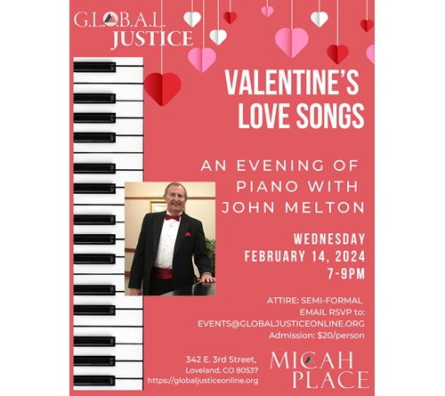 Valentine's Day Benefit Concert Flier